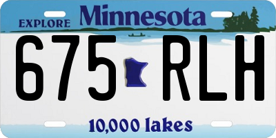 MN license plate 675RLH