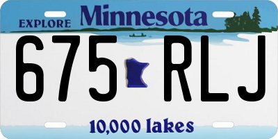 MN license plate 675RLJ