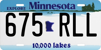 MN license plate 675RLL