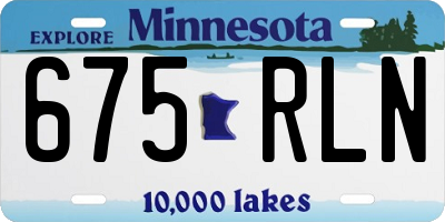 MN license plate 675RLN
