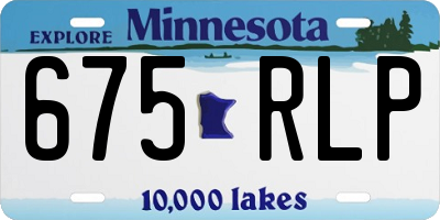 MN license plate 675RLP