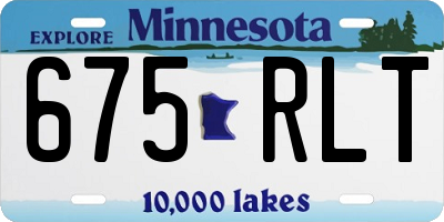 MN license plate 675RLT