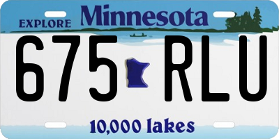MN license plate 675RLU