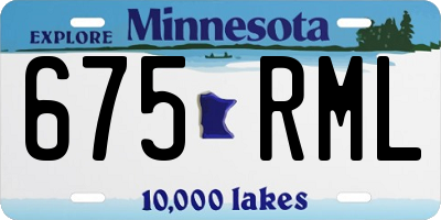 MN license plate 675RML
