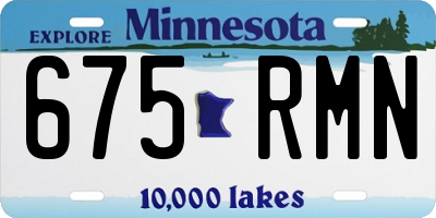 MN license plate 675RMN