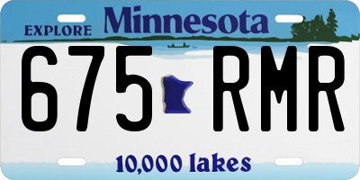 MN license plate 675RMR
