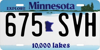 MN license plate 675SVH