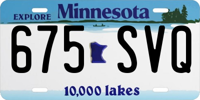 MN license plate 675SVQ