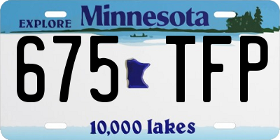 MN license plate 675TFP