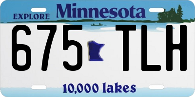 MN license plate 675TLH