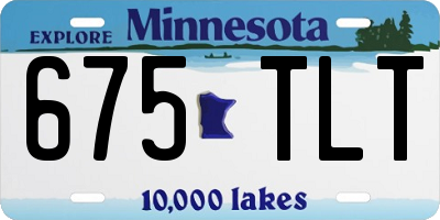 MN license plate 675TLT