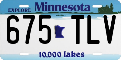 MN license plate 675TLV