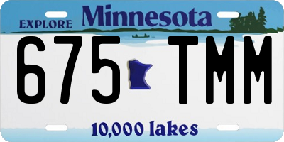 MN license plate 675TMM