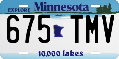 MN license plate 675TMV