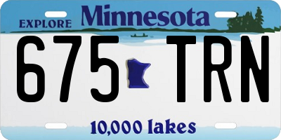 MN license plate 675TRN