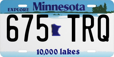MN license plate 675TRQ
