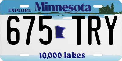 MN license plate 675TRY