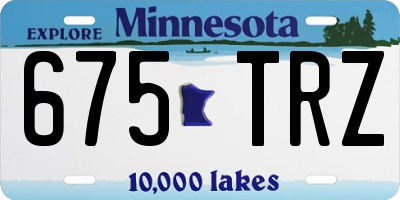 MN license plate 675TRZ