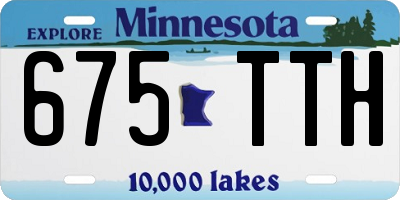 MN license plate 675TTH