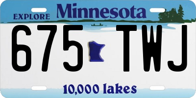 MN license plate 675TWJ