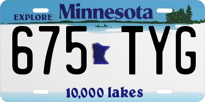 MN license plate 675TYG