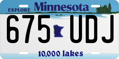 MN license plate 675UDJ