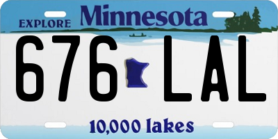 MN license plate 676LAL