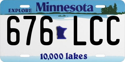 MN license plate 676LCC