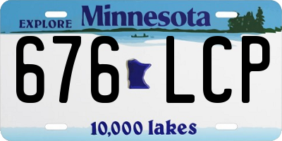 MN license plate 676LCP