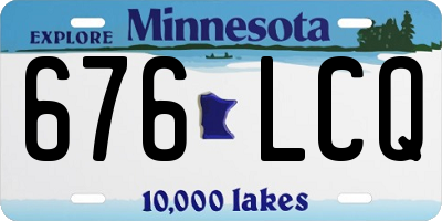 MN license plate 676LCQ