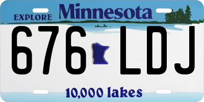 MN license plate 676LDJ