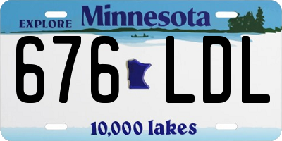 MN license plate 676LDL