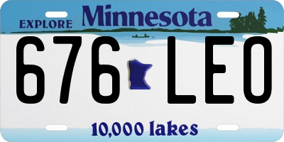 MN license plate 676LEO