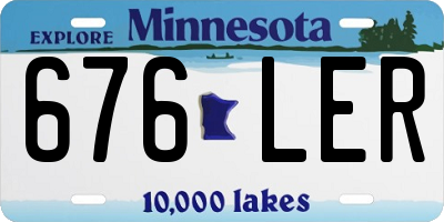 MN license plate 676LER