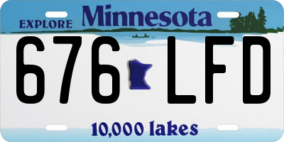 MN license plate 676LFD