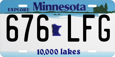 MN license plate 676LFG