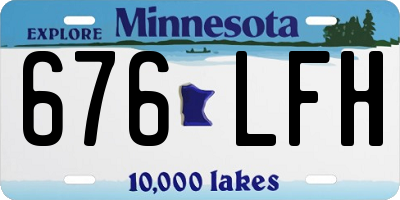 MN license plate 676LFH