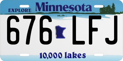 MN license plate 676LFJ