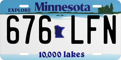 MN license plate 676LFN