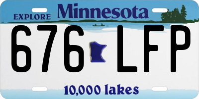 MN license plate 676LFP