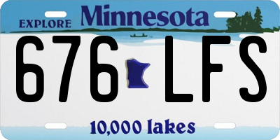 MN license plate 676LFS