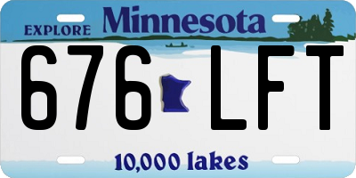 MN license plate 676LFT