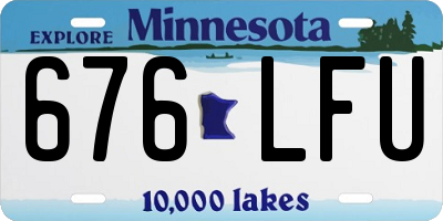 MN license plate 676LFU