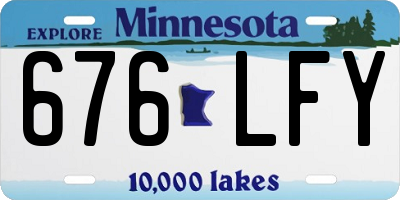 MN license plate 676LFY