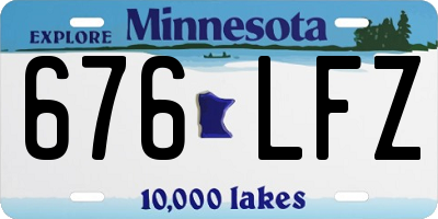 MN license plate 676LFZ