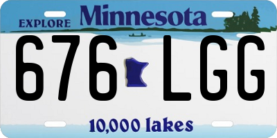 MN license plate 676LGG