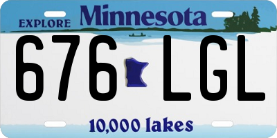 MN license plate 676LGL