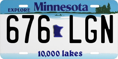 MN license plate 676LGN