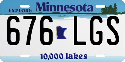MN license plate 676LGS