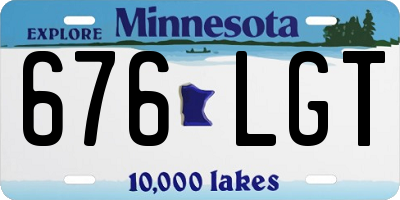 MN license plate 676LGT